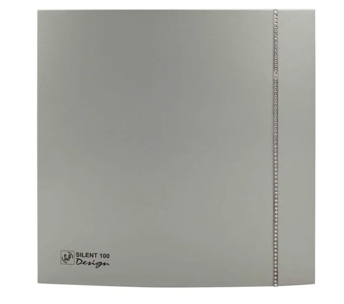 Накладной  вентилятор Solar Palau SILENT-100 CZ SILVER SWAROVSKI DESIGN
